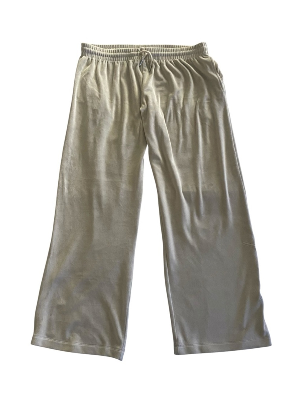 PINK Victoria's Secret Cream Velour Lounge Pants-size large